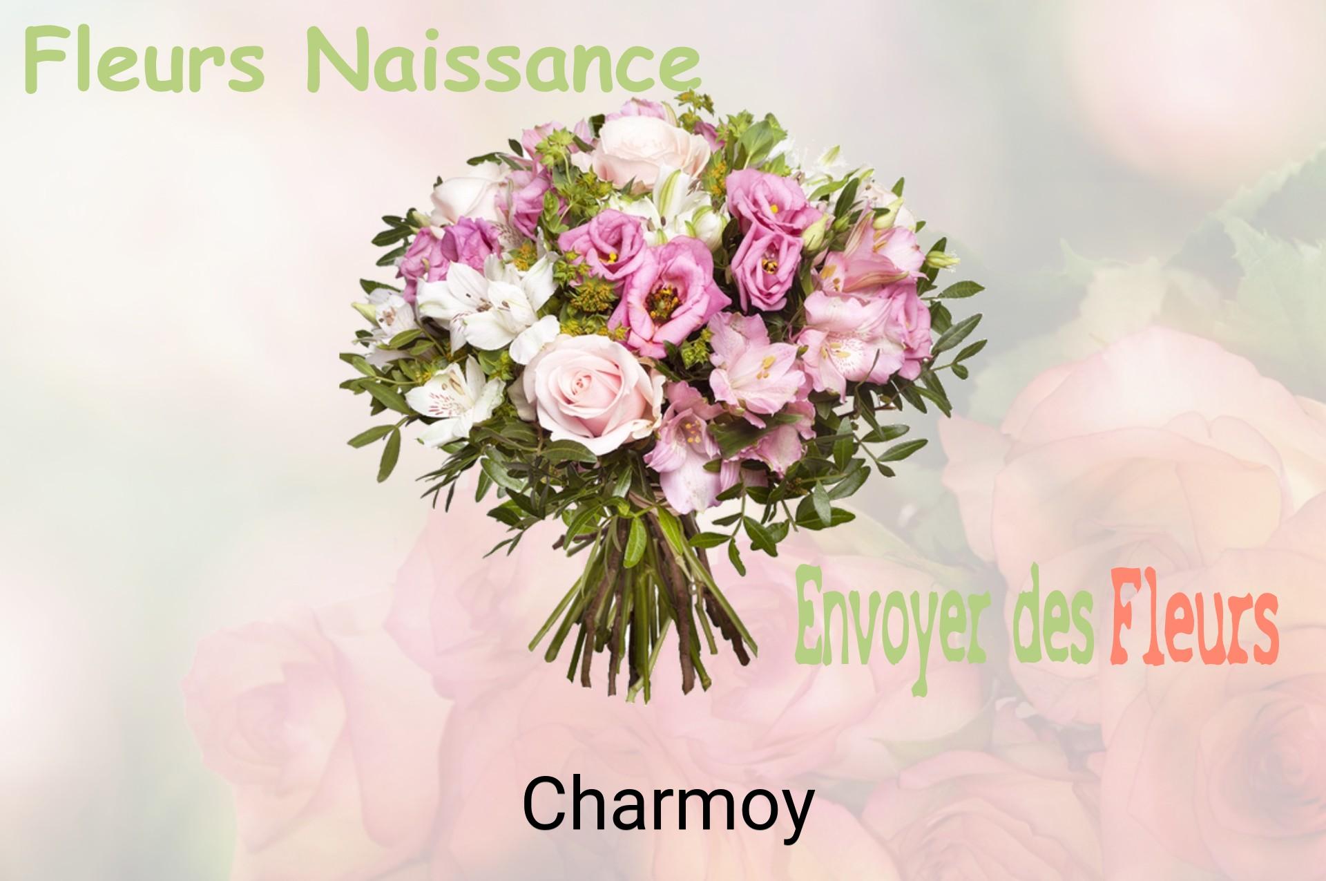 Bouquet de fleurs de naissance livré à Charmoy